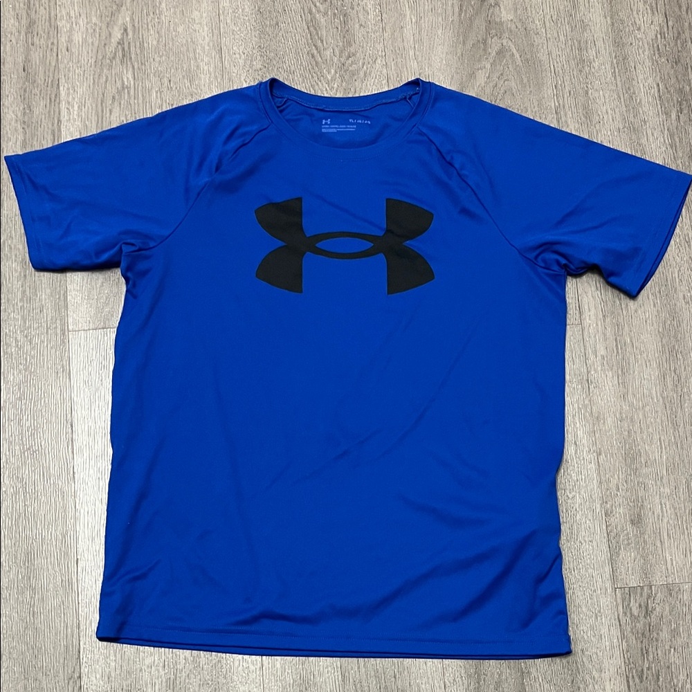 Under Armour Men's Short Sleeve Tee in Blue and Black